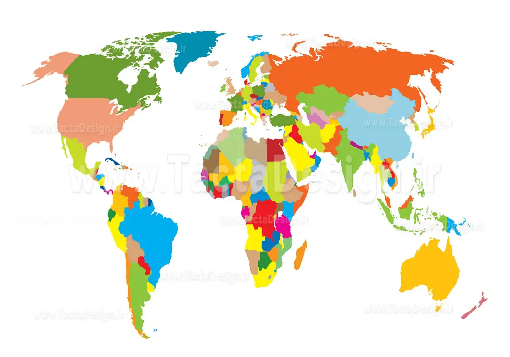 نقشه کشور های جهان